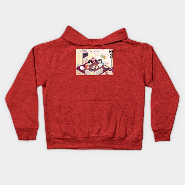 Cute Cartoon Roommate Kids Hoodie by Fovo Shop